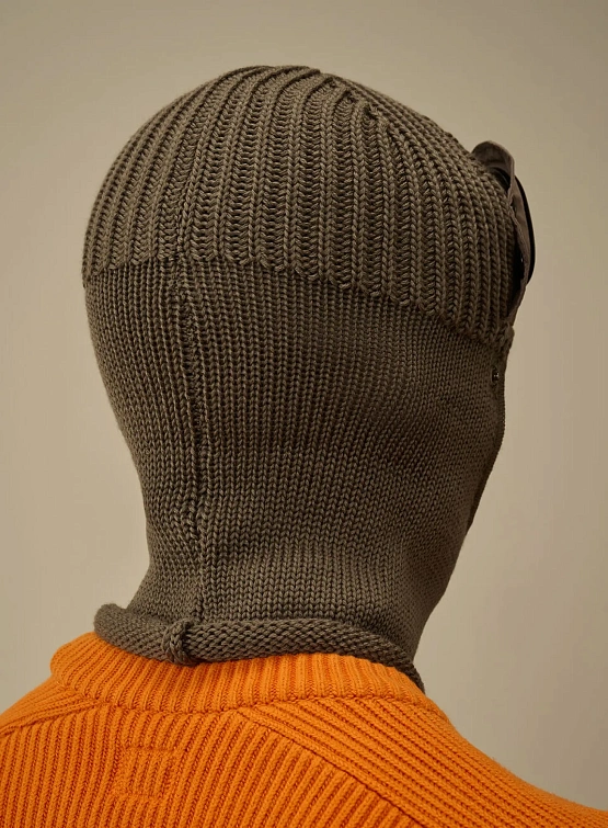 Балаклава C.P. Company Extrafine Merino Wool Goggle Walnut