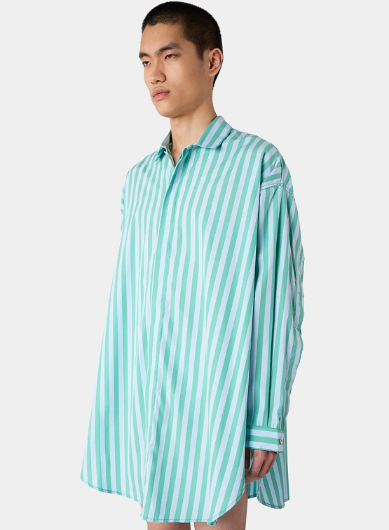 Женская рубашка Sunnei Mega Over Shirt Mint Green