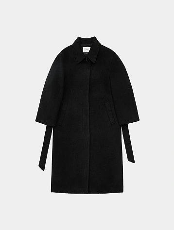 Женское пальто AMOMENTO Hourglass Long Coat Black