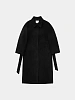 Женское пальто AMOMENTO Hourglass Long Coat Black