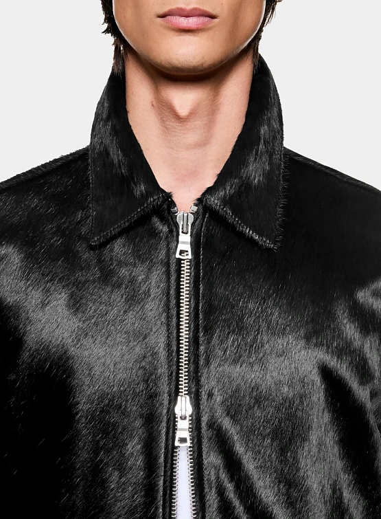 Куртка MKI MIYUKI ZOKU Cropped Cow Hair Rider Deep Brown