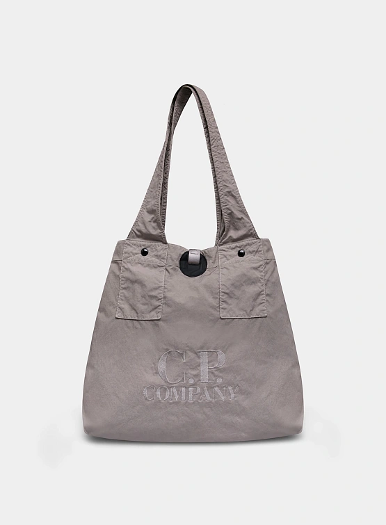 Тоут C.P. Company Twill Left Hand Logo Vintage Khaki