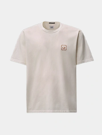 Футболка C.P. Company Metropolis Series Badge Gauze White