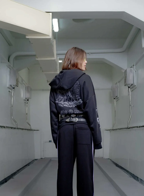 Зип-худи Jungles Jungles LIFE IS MAGIC ZIP HOODIE Black