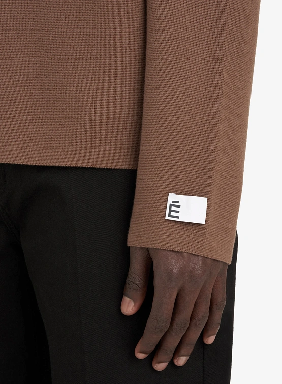 Халф-зип Études Milano Brown