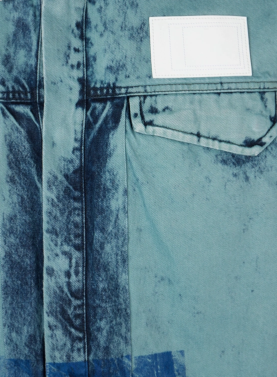 Рубашка A-COLD-WALL* Bleached Overdyed Faded Teal