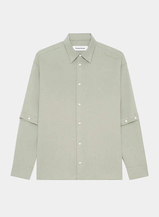 Рубашка Études Buttoned Sleeve Shirt Sage