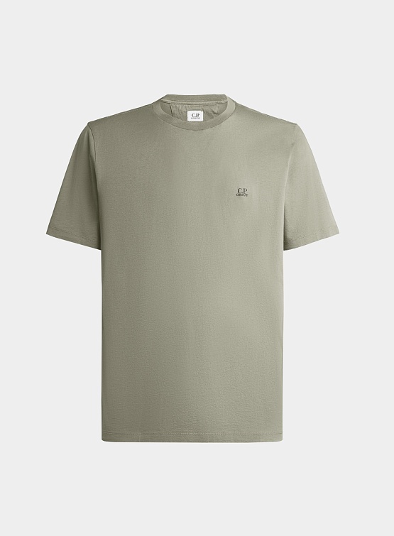 Футболка C.P. Company 30/1 Jersey Small Logo Bronze Green