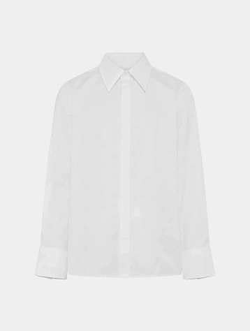 Рубашка Marine Serre Moonogram Jacquard Poplin Optical White