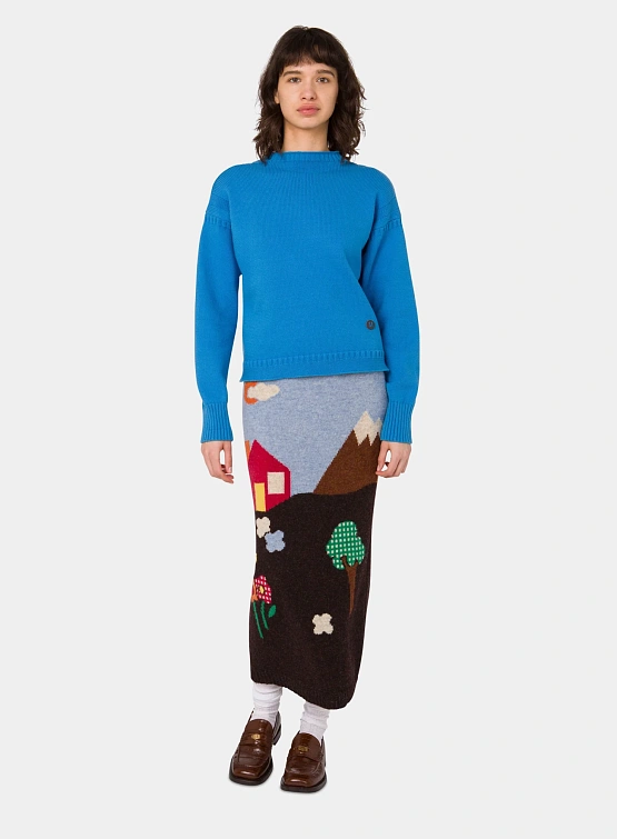 Женская юбка MOSCHINO Wool Skirt Multicolor