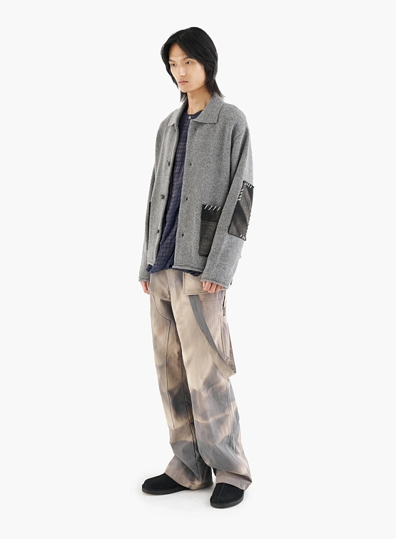 Кардиган JIYONGKIM Sun-Bleached Pocket Knit Grey