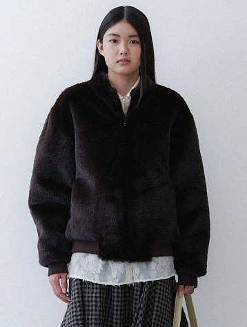 Женская шуба EPINGLER Baseball Fur Cocoa