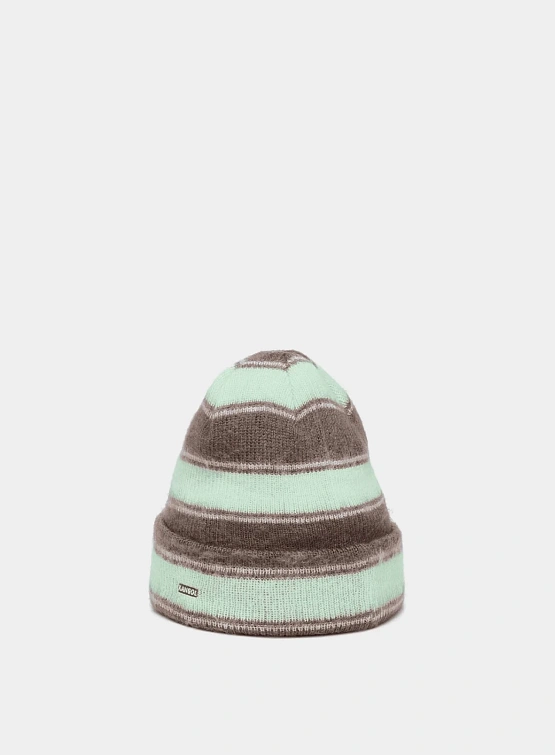 Шапка Kangol Fuzzy Stripe Beanie Brown
