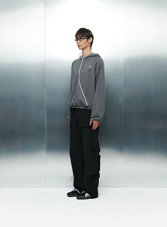 Худи SAN SAN GEAR Taped Hoodie Ash Charcoal