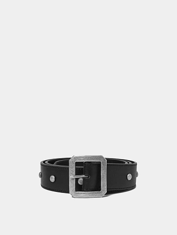 Ремень AFTER PRAY Stud Leather Belt Silver