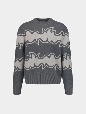 Свитер Bluemarble Jacquard Knitted Jumper Grey