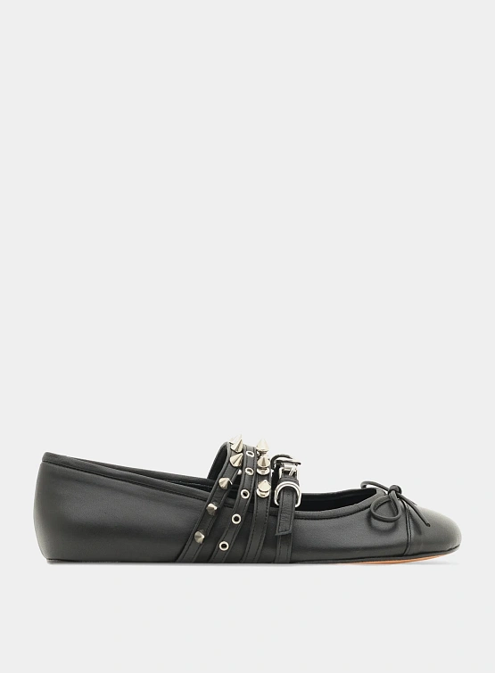 Женские балетки ABRA Spike Ballerina Black