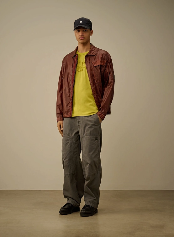 Футболка C.P. Company 20/1 Jersey Boxy Logo Cress Green