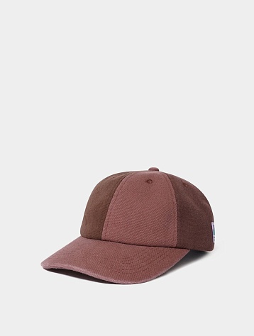 Кепка Butter Goods Patchwork 6 Panel Washed Burgundy