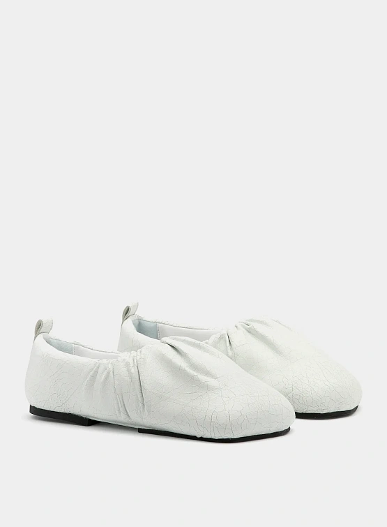 Сабо YUME YUME Wrinkle Flats Cracked White