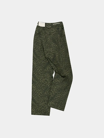 Джинсы Andersson Bell Leopard Crossover Wide Green