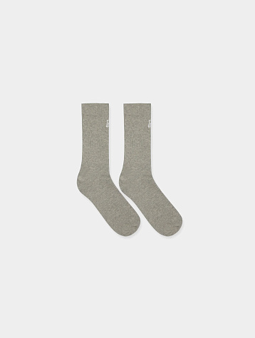 Носки Represent Clo Initial Embroidered Socks Grey Marl