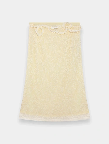 Женская юбка MARRKNULL Lace Layered Beige