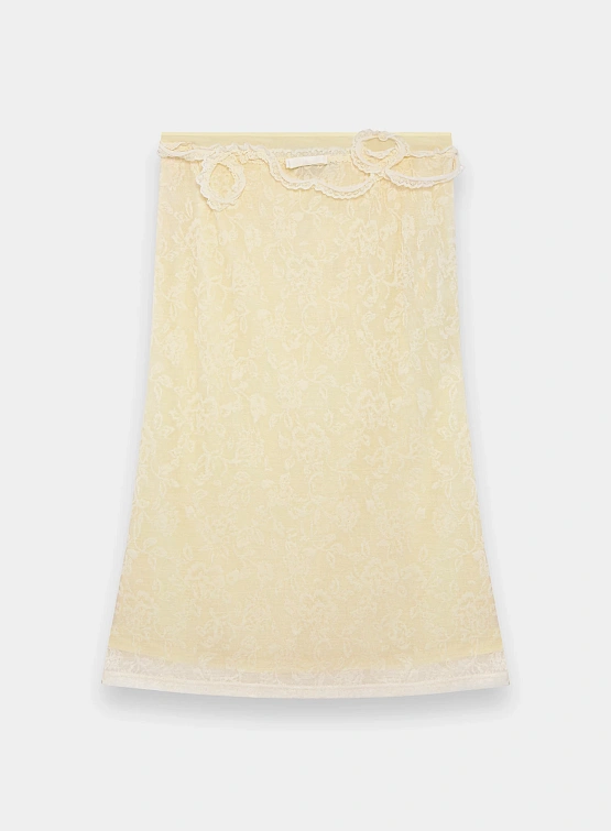 Женская юбка MARRKNULL Lace Layered Beige