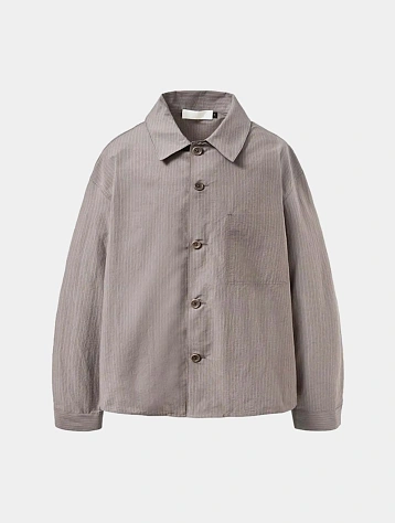 Рубашка AMOMENTO Stripe Pocket Shirt Grey