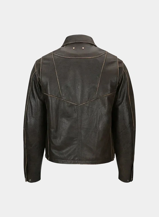 Кожаная куртка Andersson Bell Dreszen Leather Jacket Brown