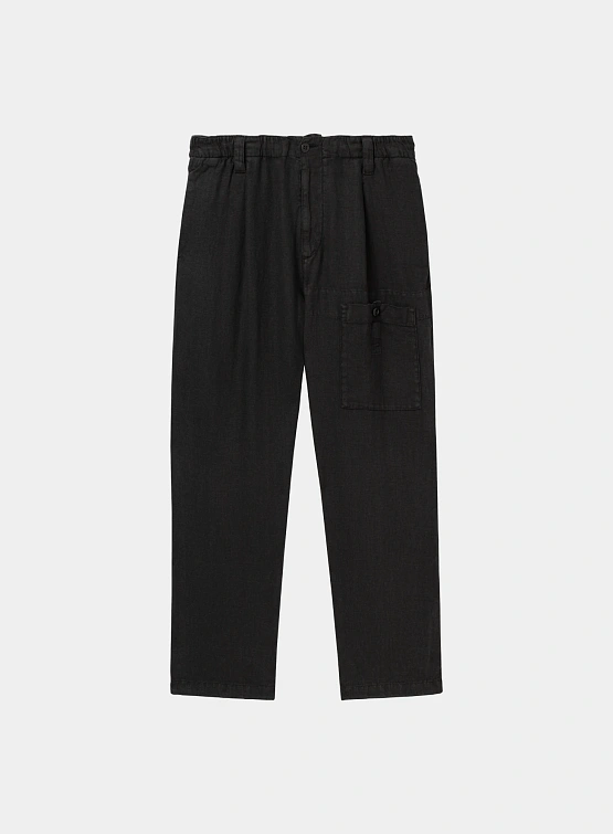 Брюки C.P. Company Linen Cargo Pants Black
