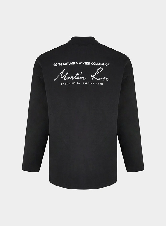 Лонгслив Martine Rose Funnel Neck T-Shirt Black