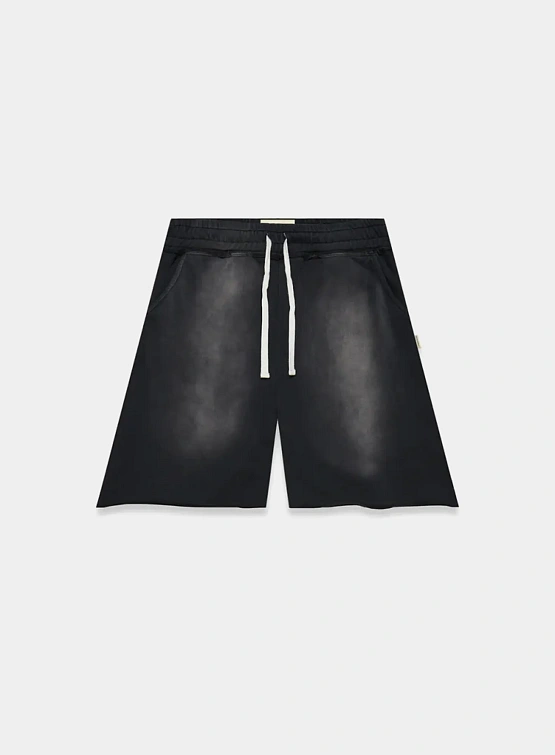 Шорты RETERNITY Unfinished Cotton Washed Black