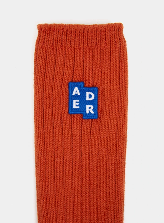 Носки ADERERROR Sig; BL Tag Socks 01 Orange