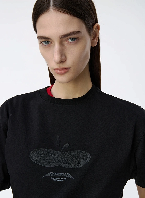 Футболка ADERERROR Press Apple Product. 47 Black