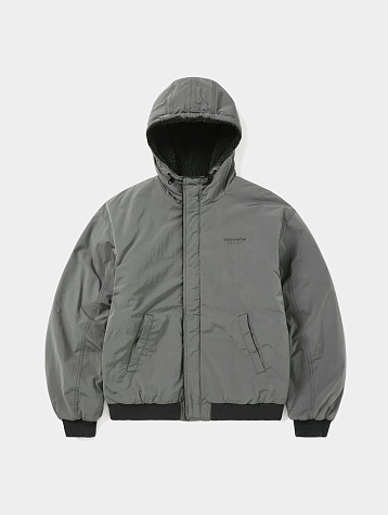 Двусторонняя Флисовая Куртка thisisneverthat Reversible Sherpa Jacket Grey