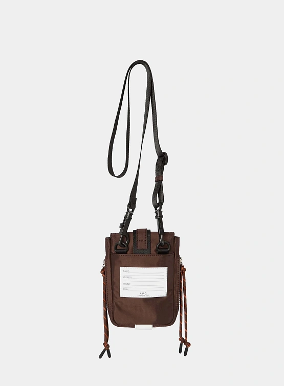 Сумка A.P.C. Crossbody Pouch Trek Brown