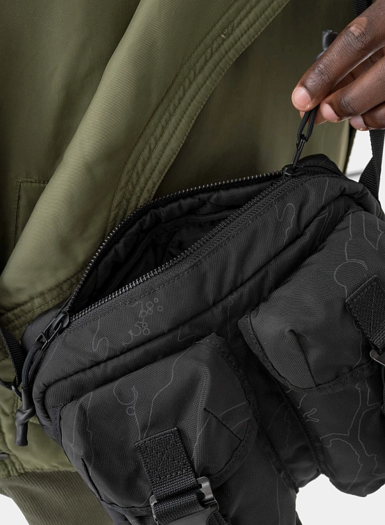 Сумка MAHARISHI 1532 Camo M.A.L.I.C.E. Cross Body Black