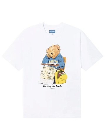 Футболка MARKET Making the Grade Bear White