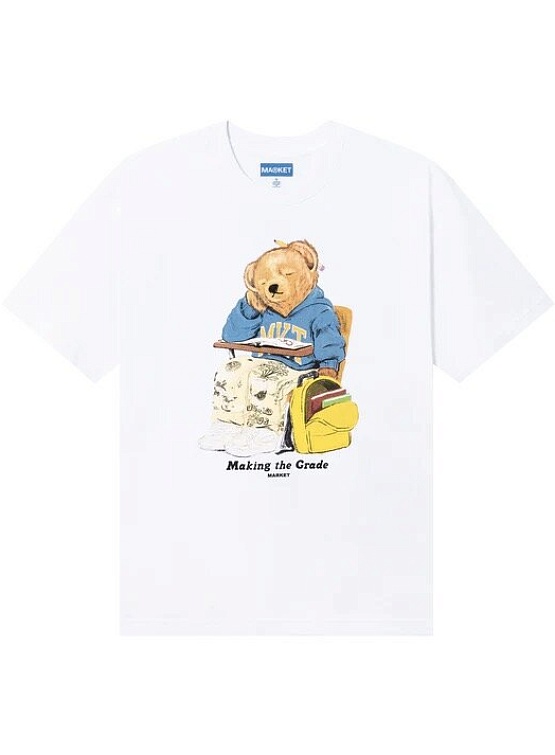 Футболка MARKET Making the Grade Bear White