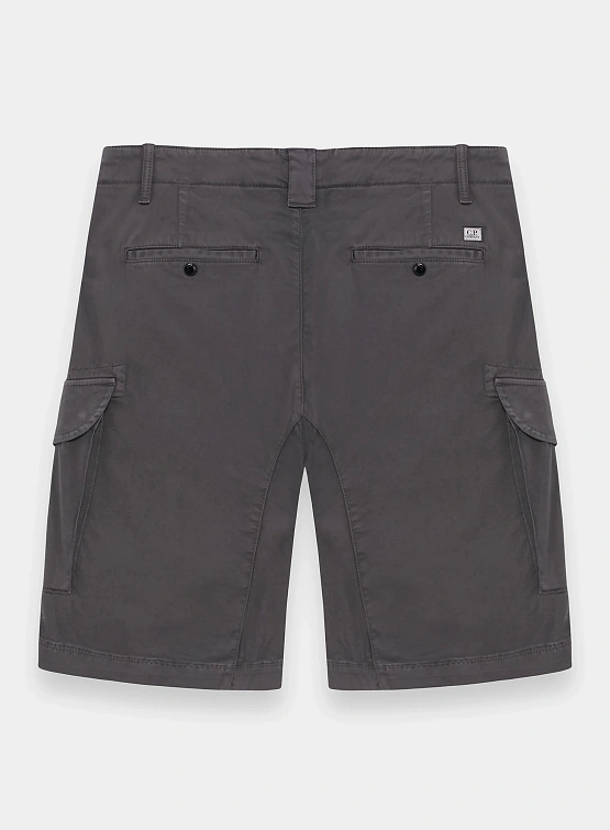 Шорты C.P. Company Stretch Sateen Cargo Smoked Pearl