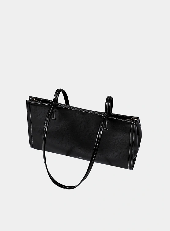 Женская сумка STAND OIL Oblong Bag Stitch Black