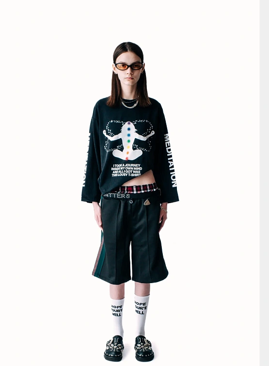 Шорты Jungles Jungles Weave Trim Pintuck Black