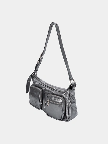 Сумка MARGESHERWOOD Outpocket Hobo Metallic Grey