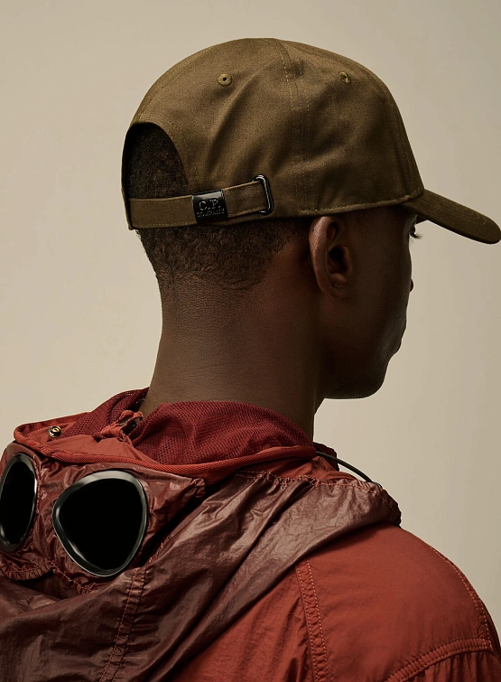 Кепка C.P. Company Gabardine Logo Cap Ivy Green