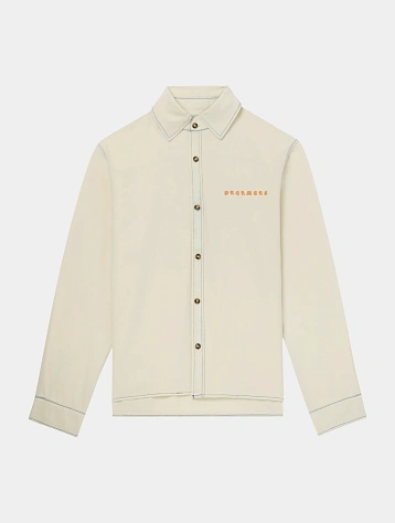 Рубашка ALCHEMIST Edoardo Cream Indigo Wash
