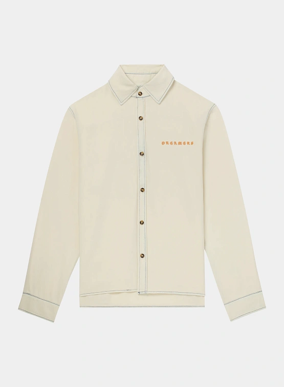 Рубашка ALCHEMIST Edoardo Cream Indigo Wash