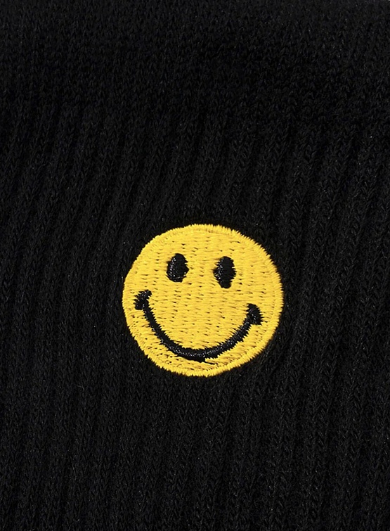 Носки MARKET Smiley Small Patch Black