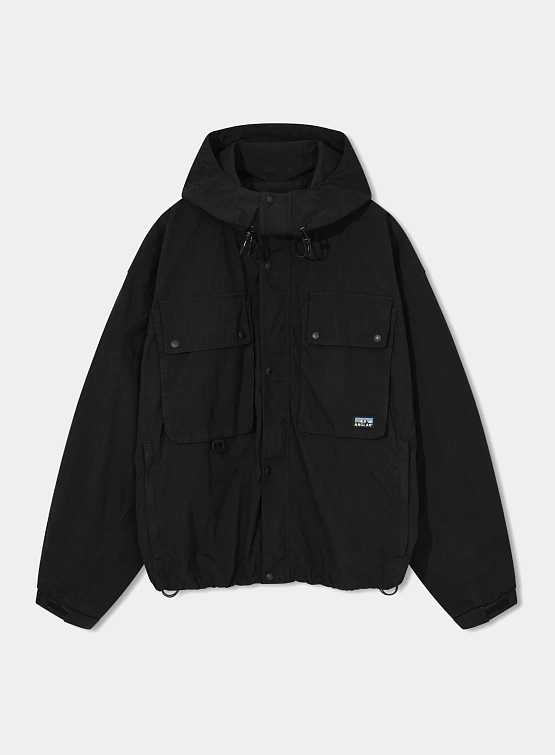 Куртка ANGLAN Explorer Pocket Hooded Black