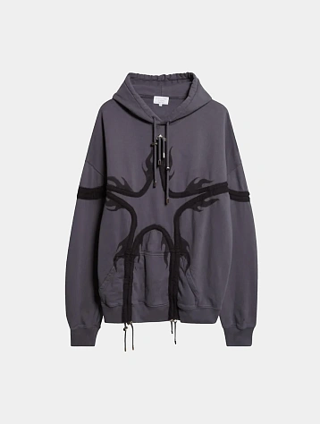 Худи Collina Strada Flames Star Charcoal